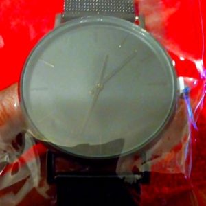 Black Metal Mesh Watch